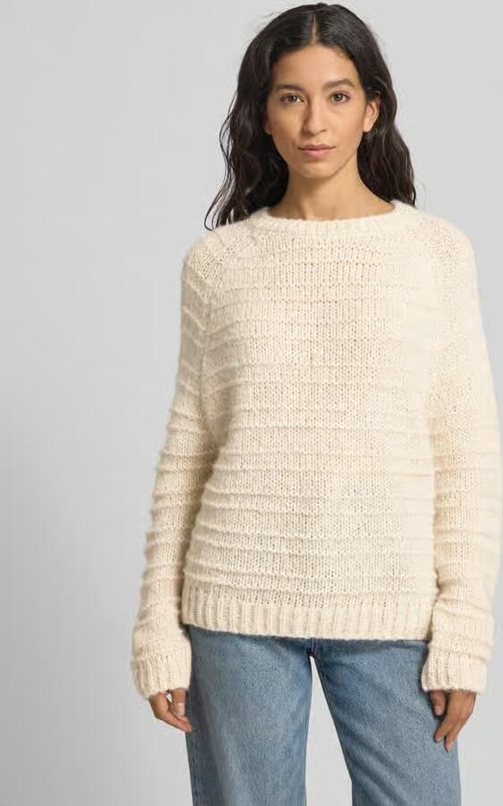 Smith and Soul Gebreide pullover met structuurpatroon en met alpaca-aandeel - Foto 2