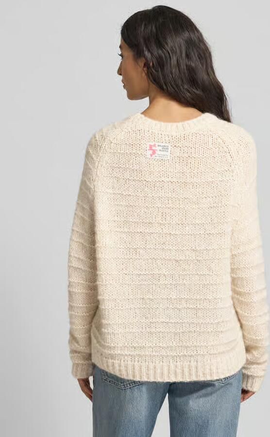 Smith and Soul Gebreide pullover met structuurpatroon en met alpaca-aandeel
