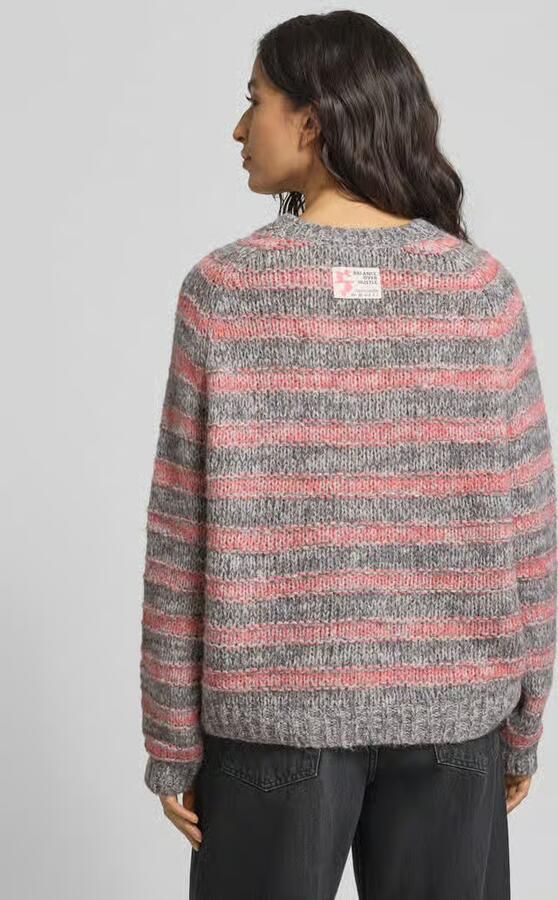 Smith and Soul Gebreide pullover met structuurpatroon en met alpaca-aandeel