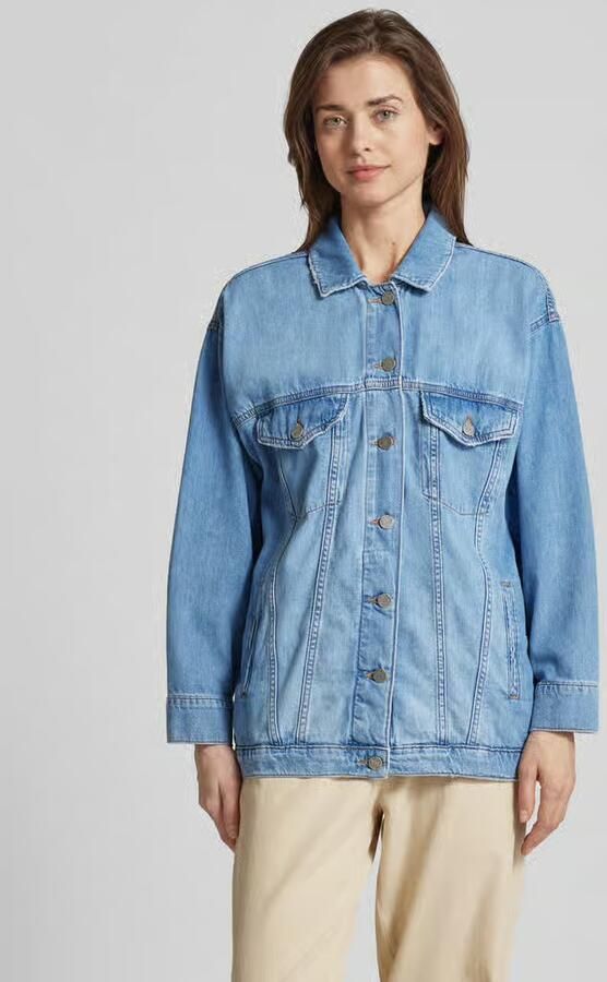 Smith and Soul Jeansblouse met aangeknipte schouders - Foto 2