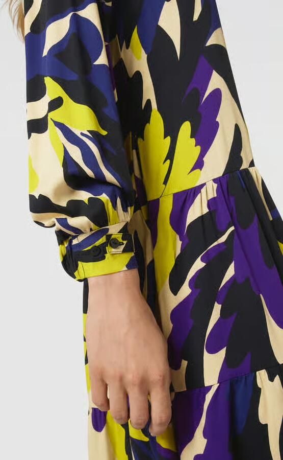 Smith and Soul Knielange jurk van viscose met all-over motief