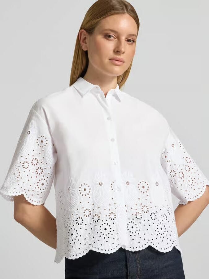 Smith and Soul Kort blouse met ajourwerk