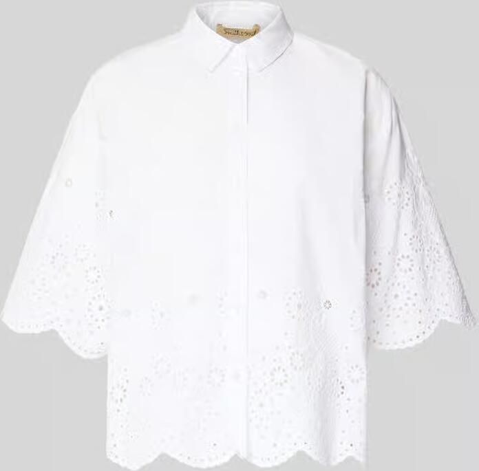 Smith and Soul Kort blouse met ajourwerk - Foto 2