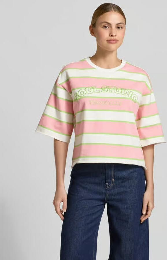 Smith and Soul Kort boxy fit sweatshirt met labelstitching - Foto 3