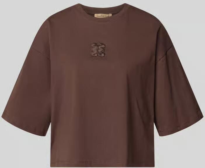 Smith and Soul Kort boxy fit T-shirt met ronde hals