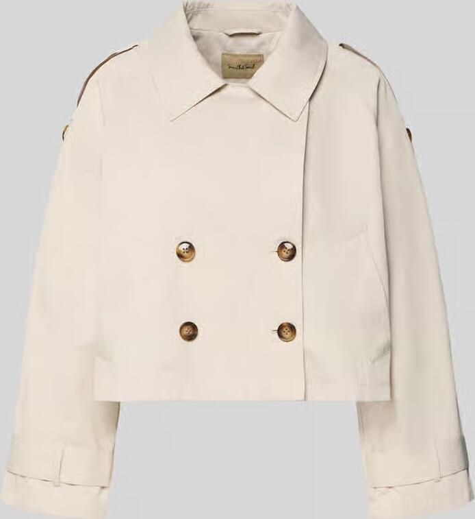Smith and Soul Korte trenchcoat met steekzakken - Foto 2