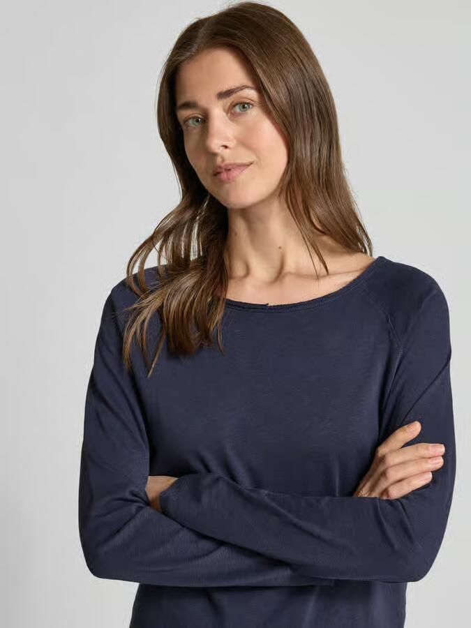 Smith and Soul Longsleeve met ronde hals en gerolde zoom