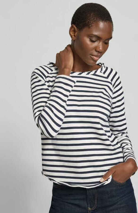 Smith and Soul Longsleeve met ronde hals en gerolde zoom