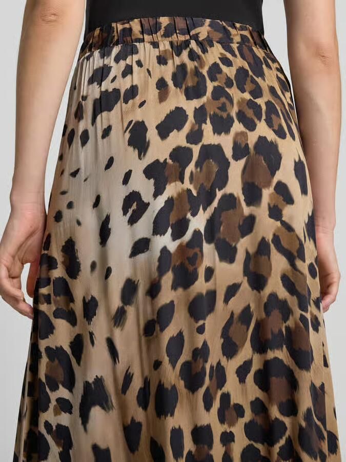 Smith and Soul Maxirok van pure viscose met all-over dierenprint - Foto 2