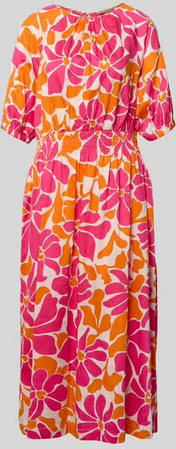 Smith and Soul Midi-jurk in allover-look met ronde halslijn - Foto 2