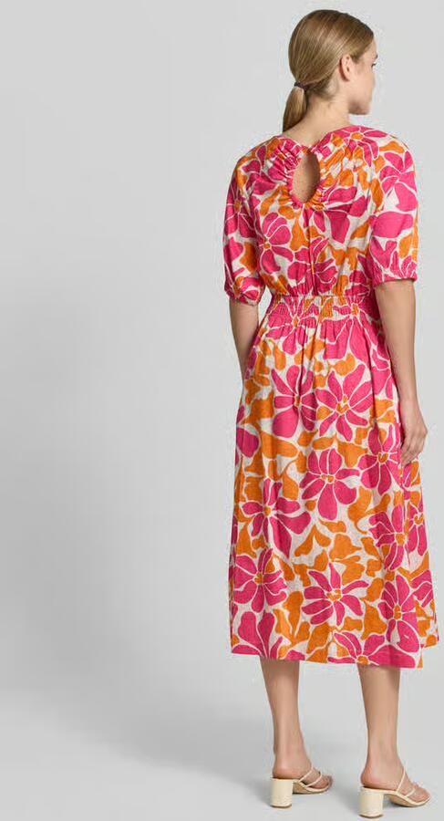 Smith and Soul Midi-jurk in allover-look met ronde halslijn - Foto 3