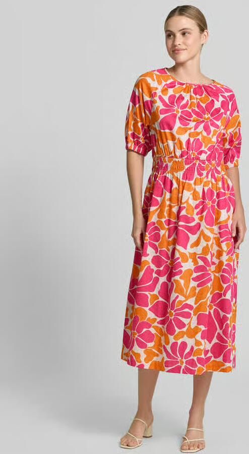 Smith and Soul Midi-jurk in allover-look met ronde halslijn - Foto 2