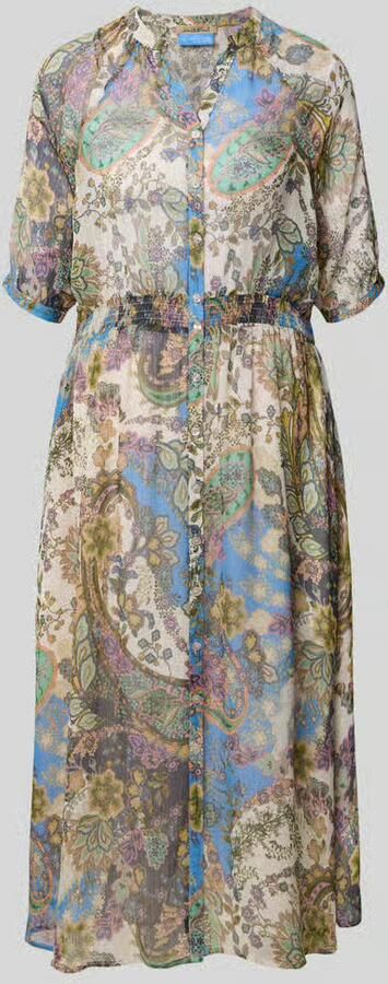 Smith and Soul Midi-jurk met all-over paisleydessin