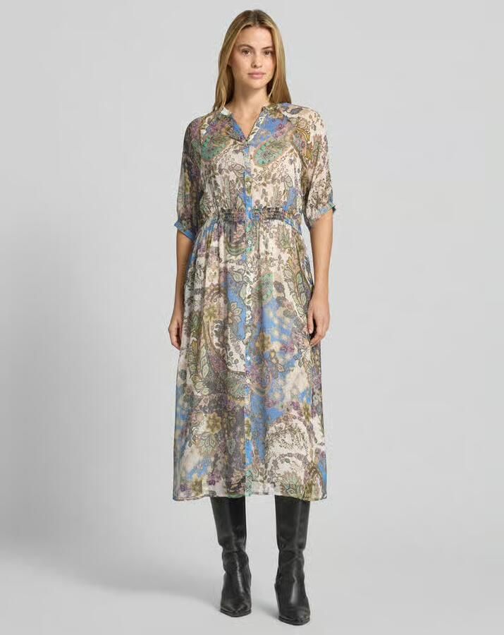 Smith and Soul Midi-jurk met all-over paisleydessin - Foto 2