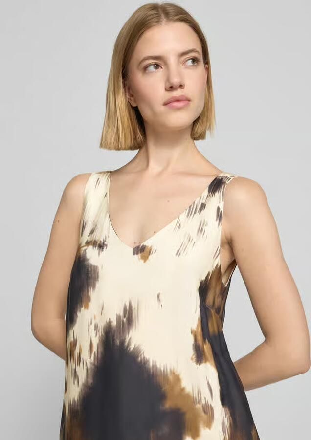 Smith and Soul midi-jurk van viscose in all-over look - Foto 2