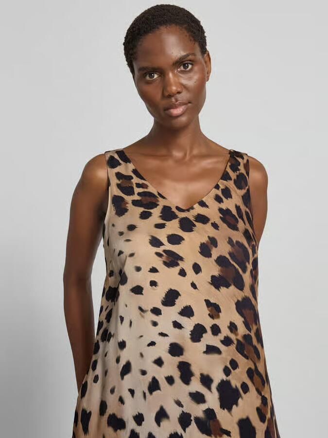 Smith and Soul midi-jurk van viscose in all-over look - Foto 2