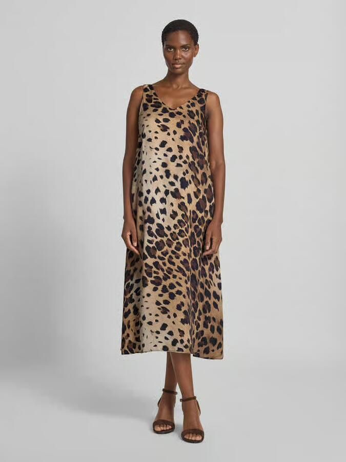 Smith and Soul midi-jurk van viscose in all-over look - Foto 2