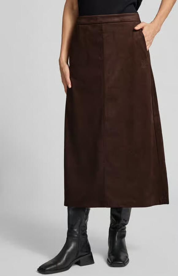 Smith and Soul Midirok in leerlook met elastische band - Foto 2