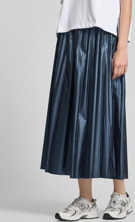 Smith and Soul Midirok in metallic look met plissévouwen - Foto 3