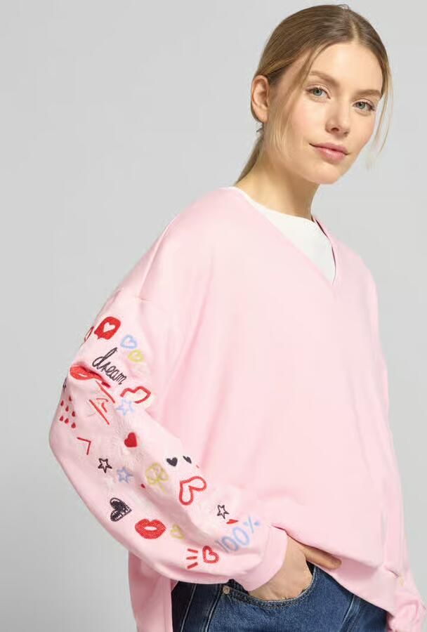 Smith and Soul oversized fit sweatshirt met V-hals
