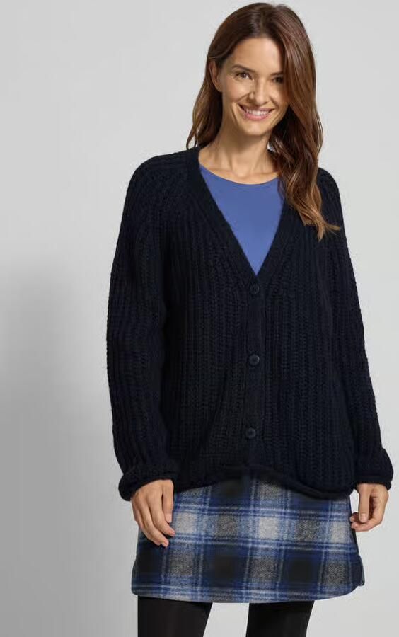 Smith and Soul Oversized gebreid cardigan met V-hals model 'HAIRY' - Foto 2