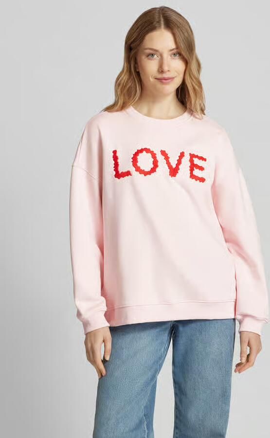 Smith and Soul Oversized sweatshirt met labelstitching - Foto 2