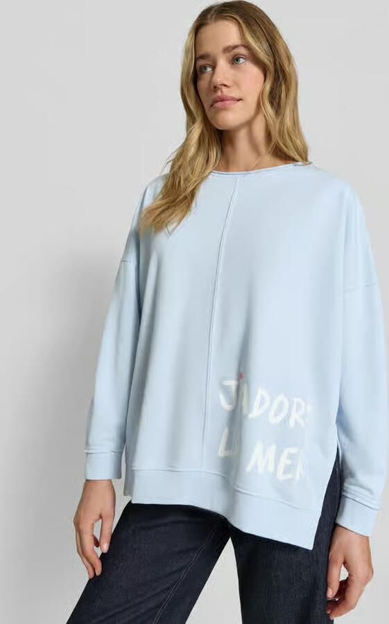 Smith and Soul Oversized sweatshirt met statementprint en rolzoom