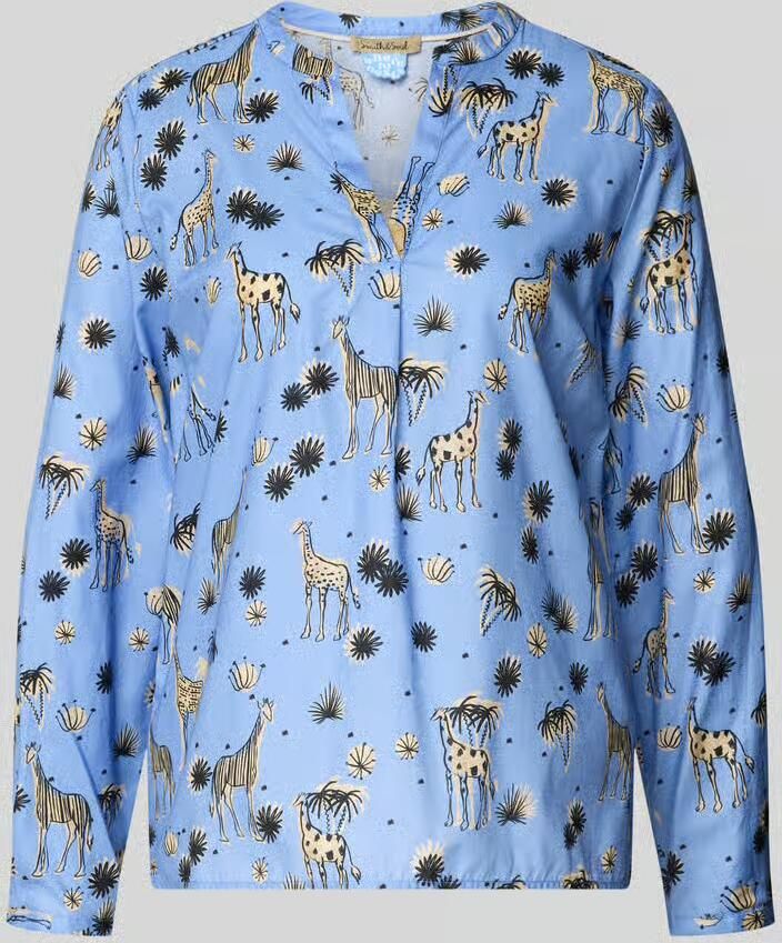 Smith and Soul regular fit blouse met all-over motiefprint model 'Vince' - Foto 2