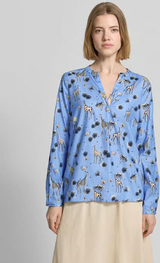 Smith and Soul regular fit blouse met all-over motiefprint model 'Vince' - Foto 3