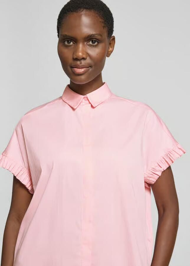 Smith and Soul regular fit blouse met blinde knoopsluiting