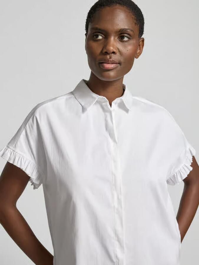 Smith and Soul regular fit blouse met blinde knoopsluiting