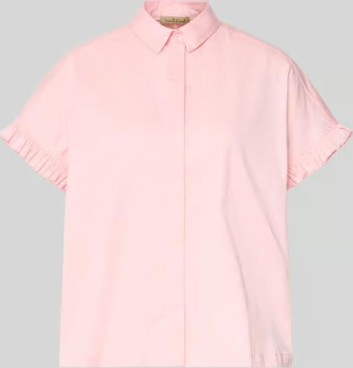 Smith and Soul regular fit blouse met blinde knoopsluiting - Foto 2