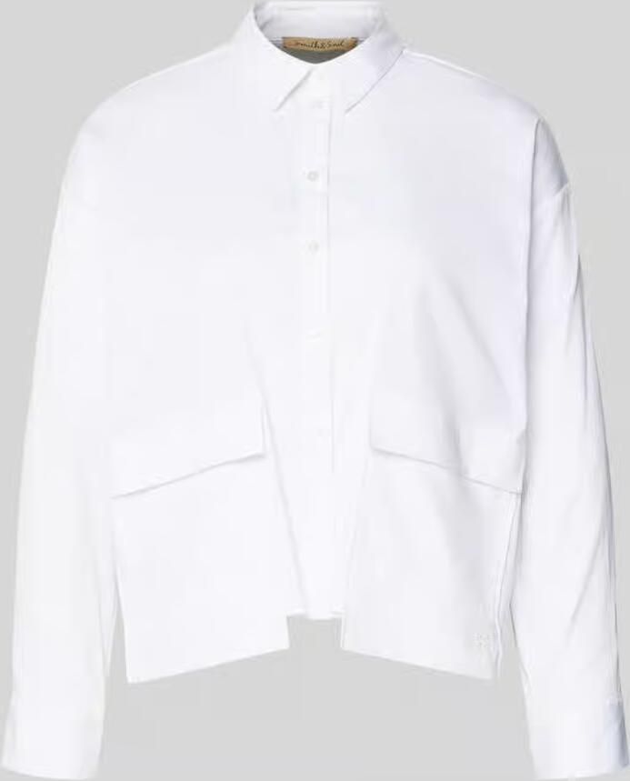 Smith and Soul regular fit blouse met klepzakken - Foto 2
