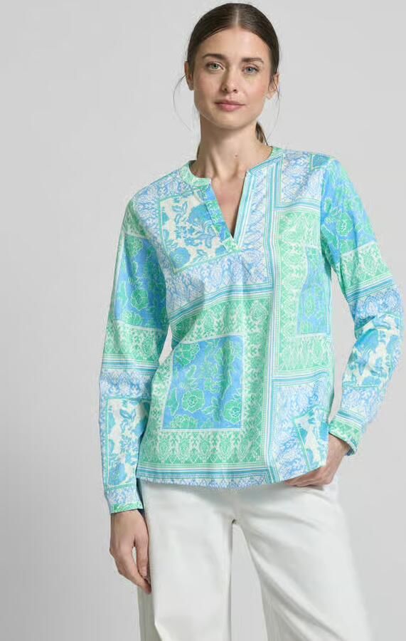 Smith and Soul Regular fit blouse met tuniekkraag - Foto 2