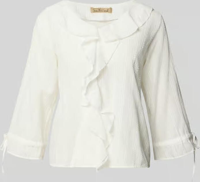 Smith and Soul regular fit blouse met volants - Foto 2