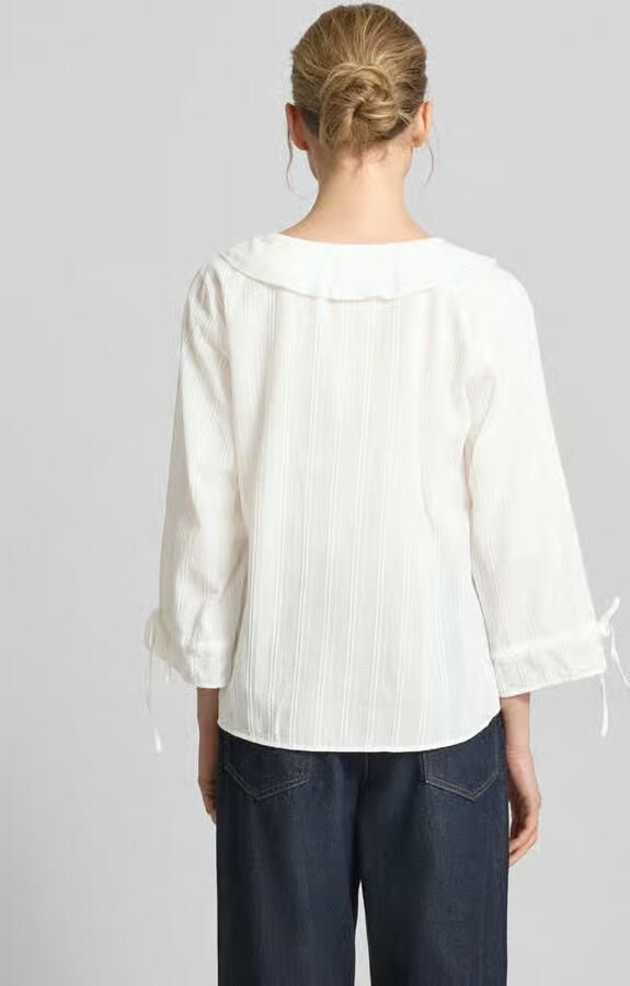 Smith and Soul regular fit blouse met volants - Foto 3