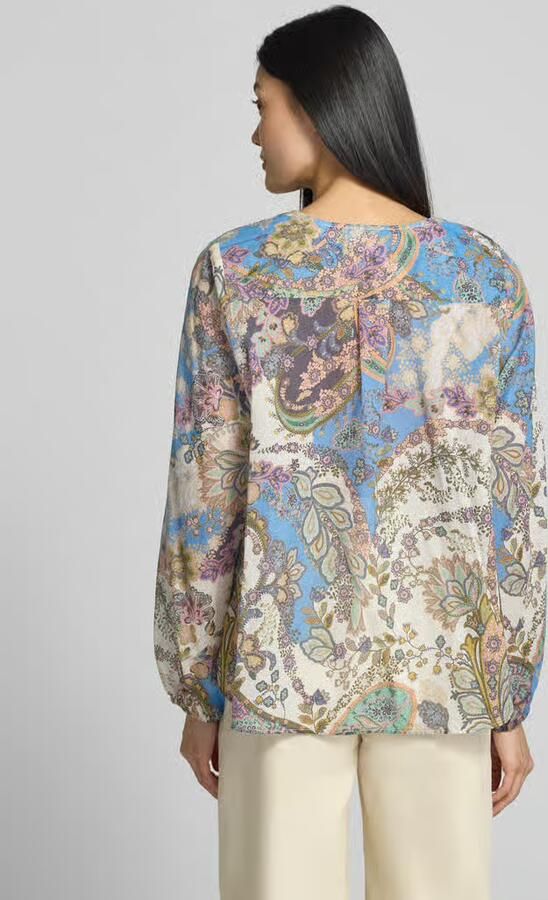 Smith and Soul Regular fit blouse van puur katoen met v-hals - Foto 3