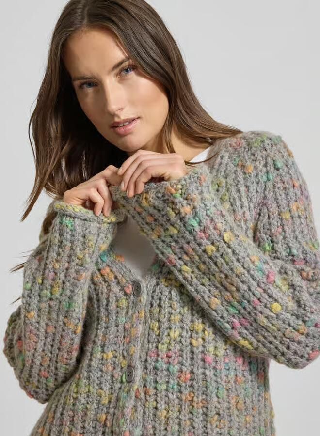 Smith and Soul regular fit gebreid jack met wol