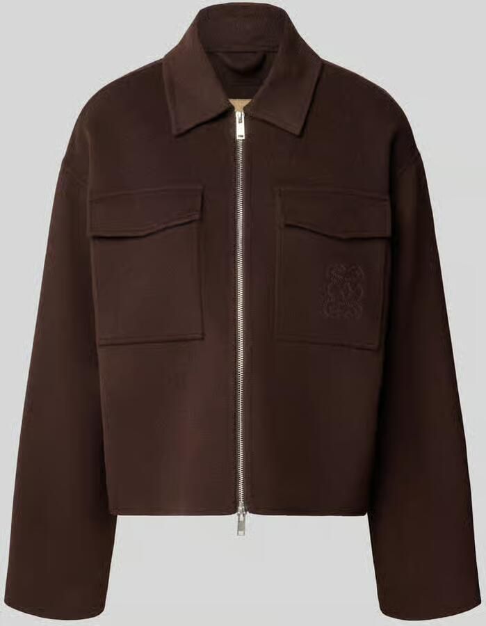 Smith and Soul Regular fit lange jas met borstzakken