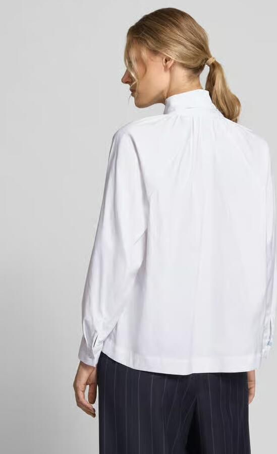 Smith and Soul Regular fit overhemdblouse van katoenmix met opstaande kraag - Foto 3