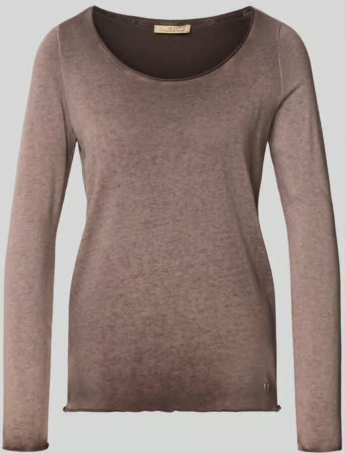 Smith and Soul regular fit shirt met lange mouwen van katoenmix