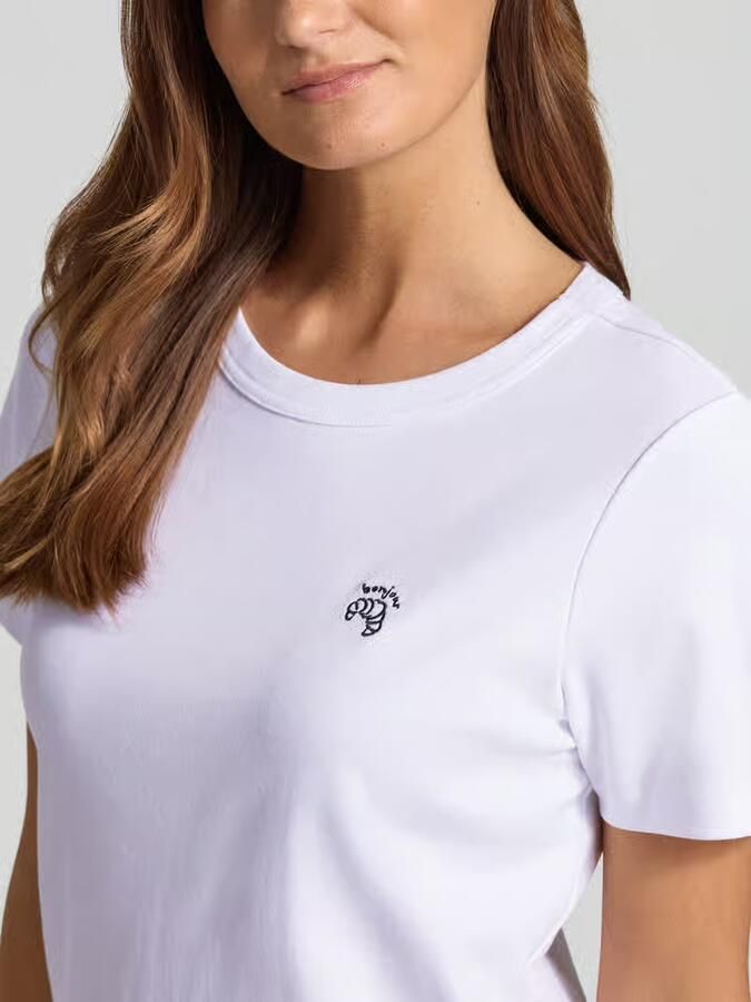 Smith and Soul regular fit T-shirt met motiefstiksel