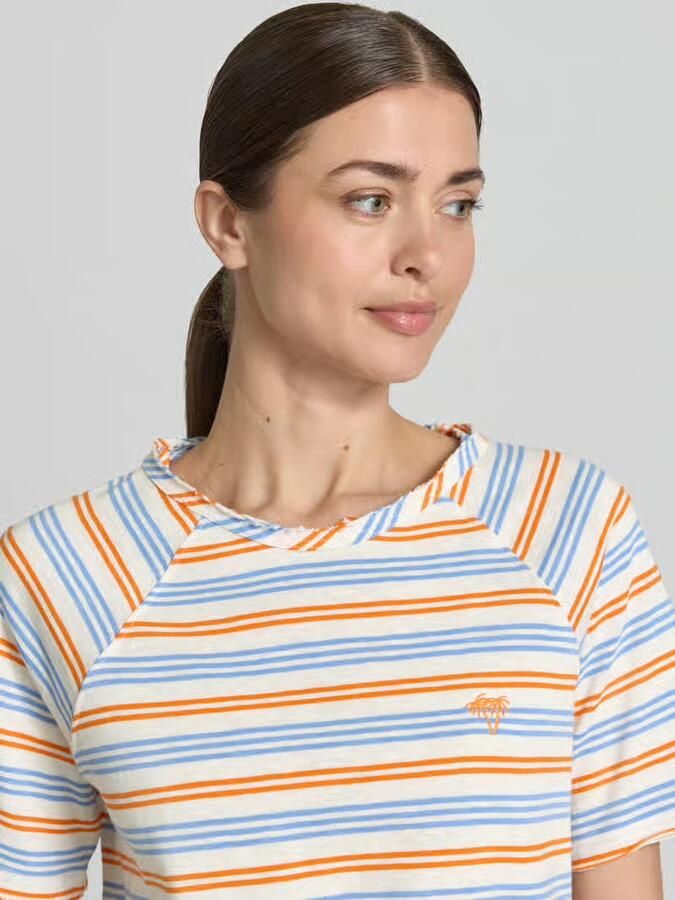 Smith and Soul regular fit T-shirt met stitching