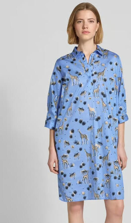 Smith and Soul relaxed fit jurk met all-over motiefprint - Foto 3