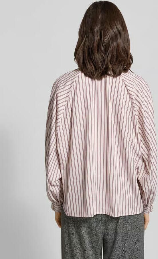Smith and Soul Relaxed fit overhemdblouse met kentkraag