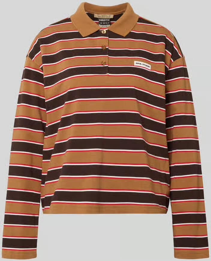 Smith and Soul relaxed fit shirt met lange mouwen van puur katoen met streepmotief