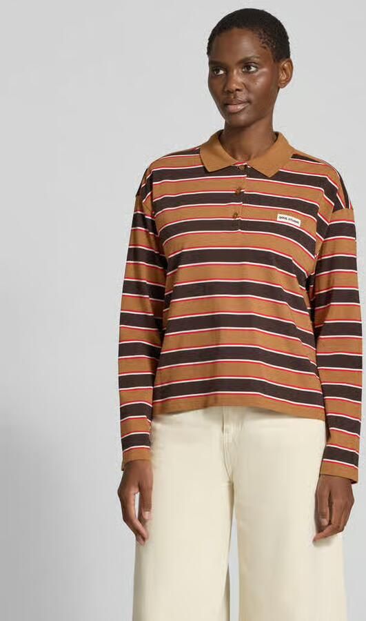 Smith and Soul relaxed fit shirt met lange mouwen van puur katoen met streepmotief - Foto 3