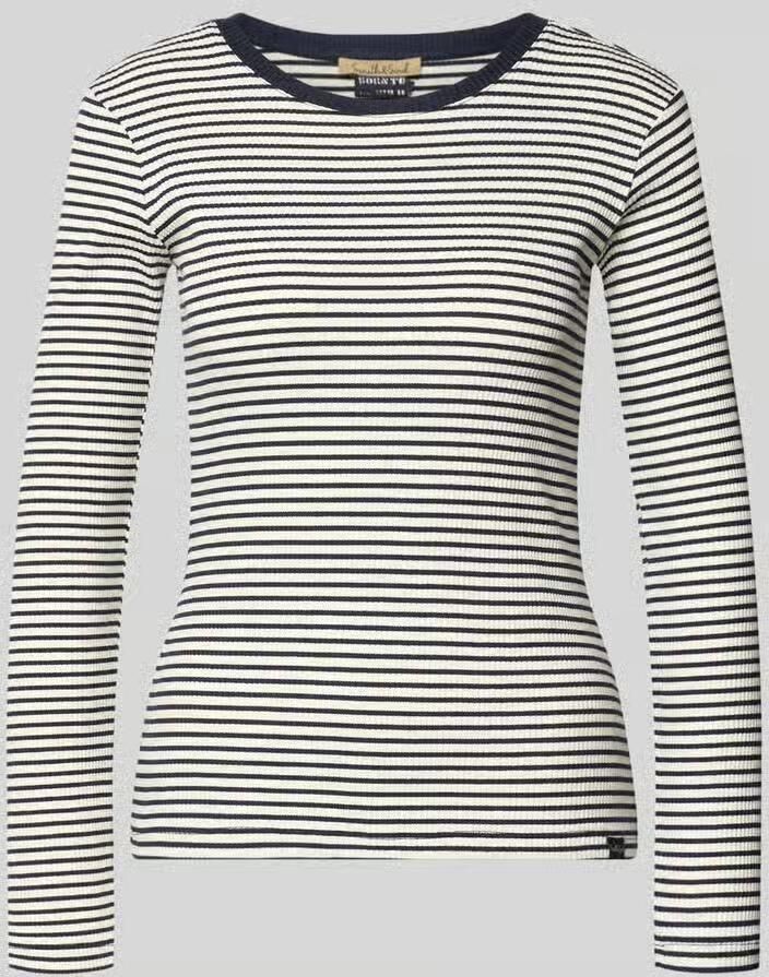 Smith and Soul Shirt met lange mouwen in riblook met ronde hals