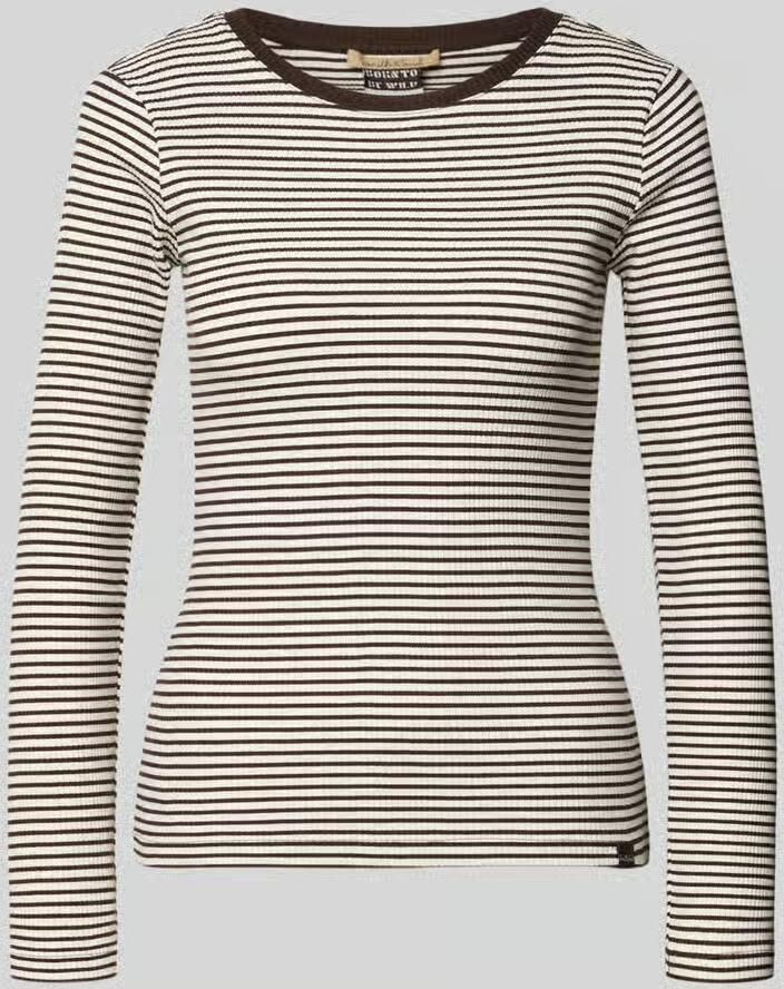Smith and Soul Shirt met lange mouwen in riblook met ronde hals