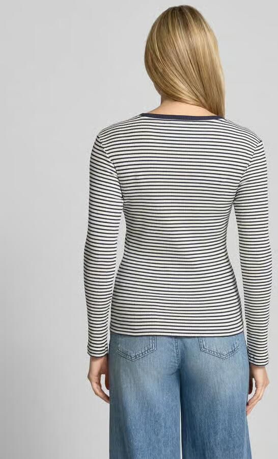 Smith and Soul Shirt met lange mouwen in riblook met ronde hals - Foto 3